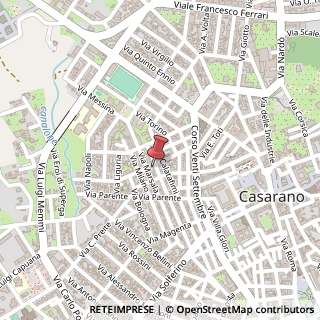 Mappa Via Principe di Piemonte, 115, 73042 Casarano LE, Italia, 73042 Casarano, Lecce (Puglia)