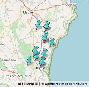 Mappa Via Andrano, 73038 Spongano LE, Italia (5.60583)