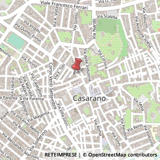 Mappa Via Matino, 27, 73042 Casarano, Lecce (Puglia)