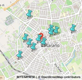 Mappa Ang.Via Ming, 73042 Casarano LE, Italia (0.42)