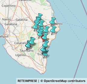 Mappa Via S. Giorgio, 73038 Spongano LE, Italia (9.8045)