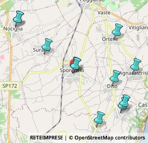 Mappa Via S. Giorgio, 73038 Spongano LE, Italia (2.71818)