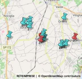 Mappa Via Roma, 73038 Spongano LE, Italia (1.647)