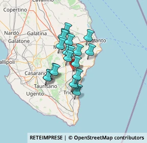 Mappa Via Roma, 73038 Spongano LE, Italia (9.745)