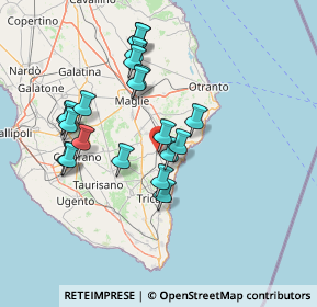 Mappa Via Roma, 73038 Spongano LE, Italia (14.5285)