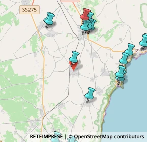 Mappa Via Carmine, 73038 Spongano LE, Italia (6.3265)