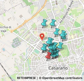 Mappa Via Giuseppe Giusti, 73042 Casarano LE, Italia (0.4115)