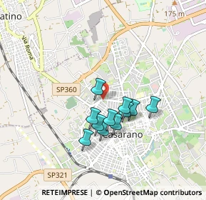 Mappa Via Giuseppe Giusti, 73042 Casarano LE, Italia (0.71909)