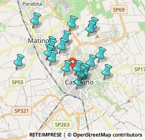 Mappa Via Giuseppe Giusti, 73042 Casarano LE, Italia (1.57)