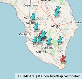 Mappa Via Giuseppe Giusti, 73042 Casarano LE, Italia (11.2375)