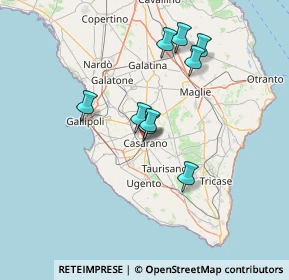 Mappa Via Benedetto Croce, 73042 Casarano LE, Italia (17.61)