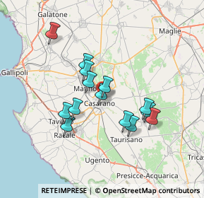 Mappa Via Umbria, 73042 Casarano LE, Italia (6.32357)