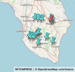 Mappa Via Umbria, 73042 Casarano LE, Italia (10.26333)