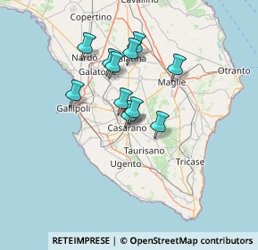 Mappa Via Umbria, 73042 Casarano LE, Italia (11.31091)