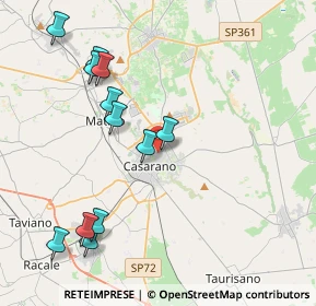 Mappa Via Umbria, 73042 Casarano LE, Italia (4.8375)