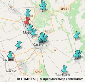 Mappa Via Umbria, 73042 Casarano LE, Italia (4.489)