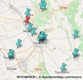 Mappa Via Cristoforo Colombo, 73042 Casarano LE, Italia (4.4165)