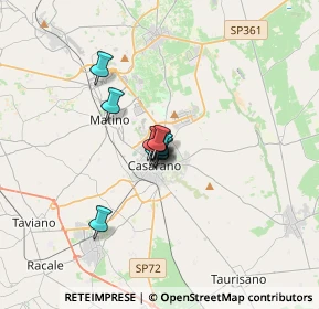 Mappa Via Cristoforo Colombo, 73042 Casarano LE, Italia (1.74)