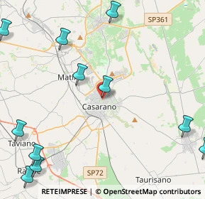 Mappa Via Cristoforo Colombo, 73042 Casarano LE, Italia (6.83455)