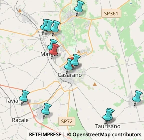 Mappa Via Cristoforo Colombo, 73042 Casarano LE, Italia (5.02231)