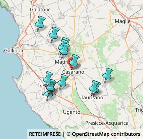 Mappa Via Giacomo Leopardi, 73042 Casarano LE, Italia (6.85357)