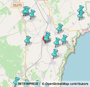 Mappa Piazza Bacile, 73038 Spongano LE, Italia (5.49063)