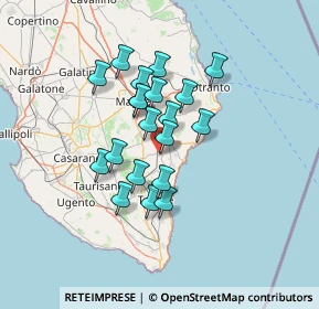 Mappa Piazza Bacile, 73038 Spongano LE, Italia (11.3025)