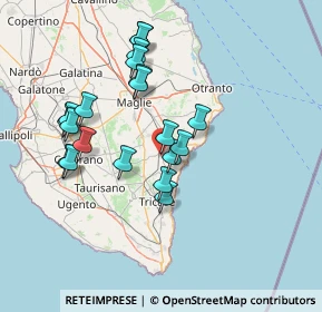 Mappa Piazza Bacile, 73038 Spongano LE, Italia (14.5735)