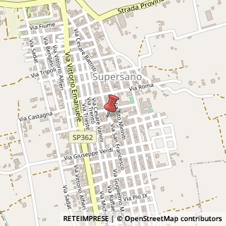 Mappa Piazza Margottini, 16, 73040 Supersano, Lecce (Puglia)