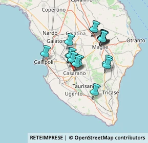 Mappa Via Alessandro Volta, 73042 Casarano LE, Italia (11.79882)