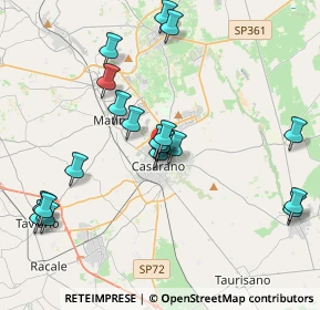 Mappa Via Scalelle, 73042 Casarano LE, Italia (4.36)