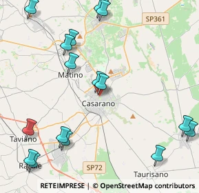 Mappa Via Scalelle, 73042 Casarano LE, Italia (5.93375)