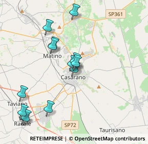 Mappa Via Scalelle, 73042 Casarano LE, Italia (4.43846)