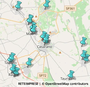 Mappa Via Scalelle, 73042 Casarano LE, Italia (5.615)