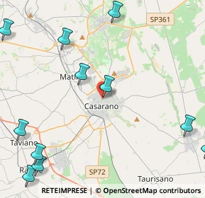 Mappa Via Scalelle, 73042 Casarano LE, Italia (6.78)