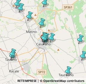 Mappa Via delle Industrie, 73042 Casarano LE, Italia (4.71533)