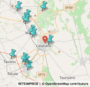 Mappa 73042 Casarano LE, Italia (5.11833)