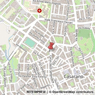 Mappa Corso XX Settembre, 231 bis, 73042 Casarano, Lecce (Puglia)