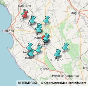 Mappa Strada statale, 73042 Casarano LE, Italia (6.26211)
