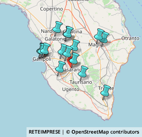 Mappa Via Bruno Buozzi, 73042 Casarano LE, Italia (12.11125)