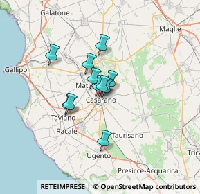 Mappa Via Bruno Buozzi, 73042 Casarano LE, Italia (4.41182)