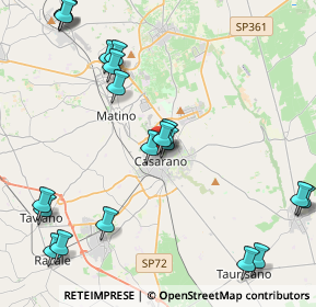 Mappa Via Carlo Magno, 73042 Casarano LE, Italia (5.724)