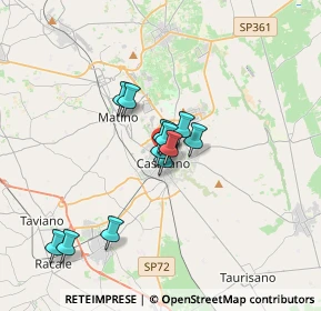 Mappa Via Bruno Buozzi, 73042 Casarano LE, Italia (2.7275)