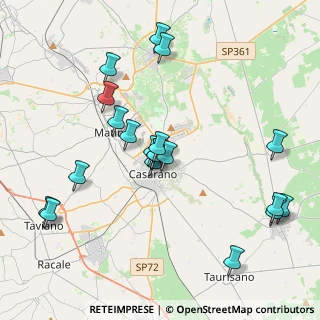 Mappa Via Goethe Wolfgang, 73042 Casarano LE, Italia (4.51)