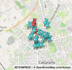 Mappa Via Evangelista Torricelli, 73042 Casarano LE, Italia (0.2805)