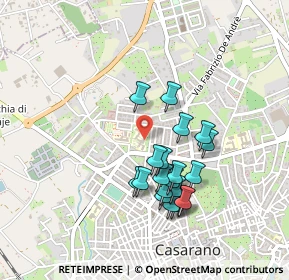 Mappa Via Evangelista Torricelli, 73042 Casarano LE, Italia (0.44)