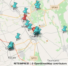 Mappa Via Evangelista Torricelli, 73042 Casarano LE, Italia (4.28)