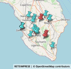 Mappa Via Evangelista Torricelli, 73042 Casarano LE, Italia (11.125)