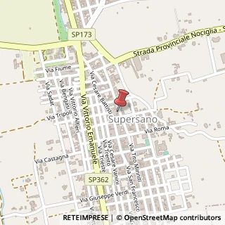 Mappa Via Tito Minniti,  73, 73040 Supersano, Lecce (Puglia)