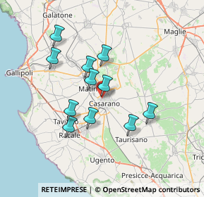 Mappa Via F. Ferrari, 73042 Casarano LE, Italia (6.51091)